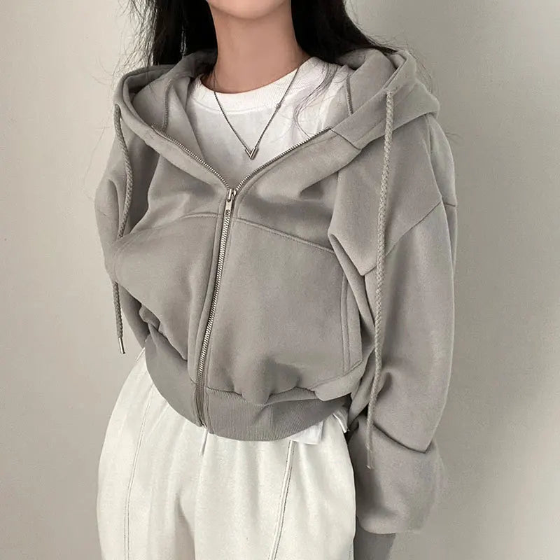 Essential Y2K Oversized Zip Hoodie™
