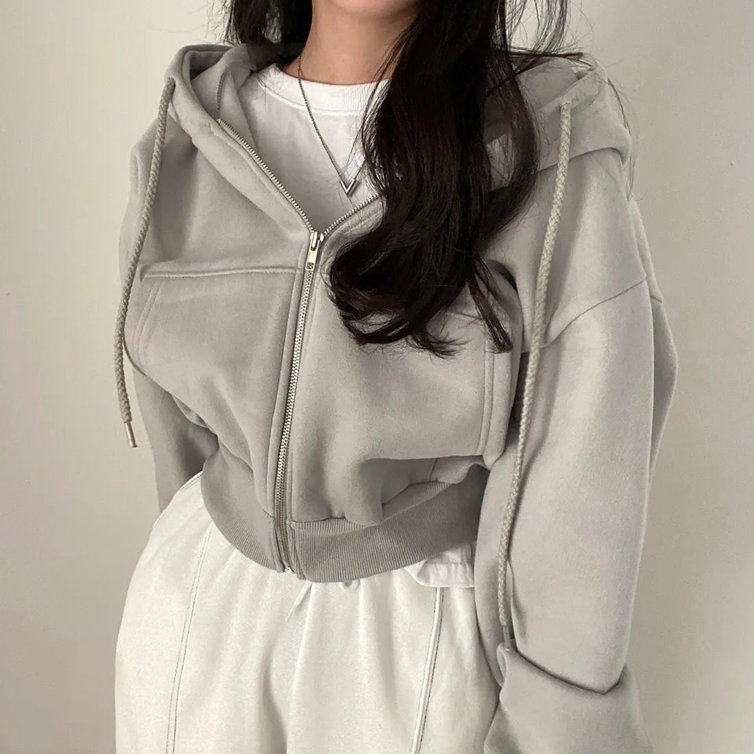 Essential Y2K Oversized Zip Hoodie™