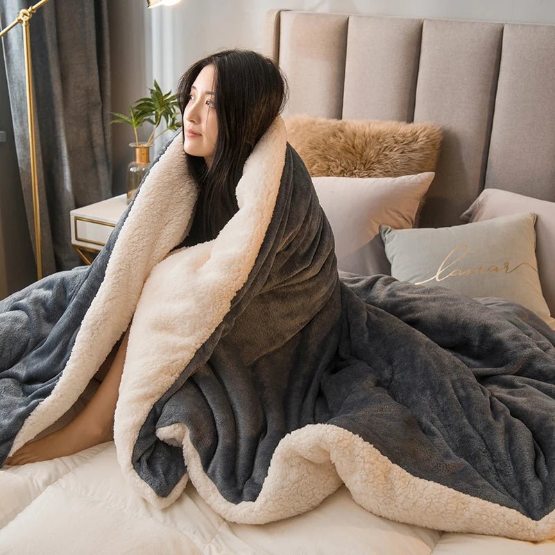 Cozy Luxe Wool Throw Blanket™