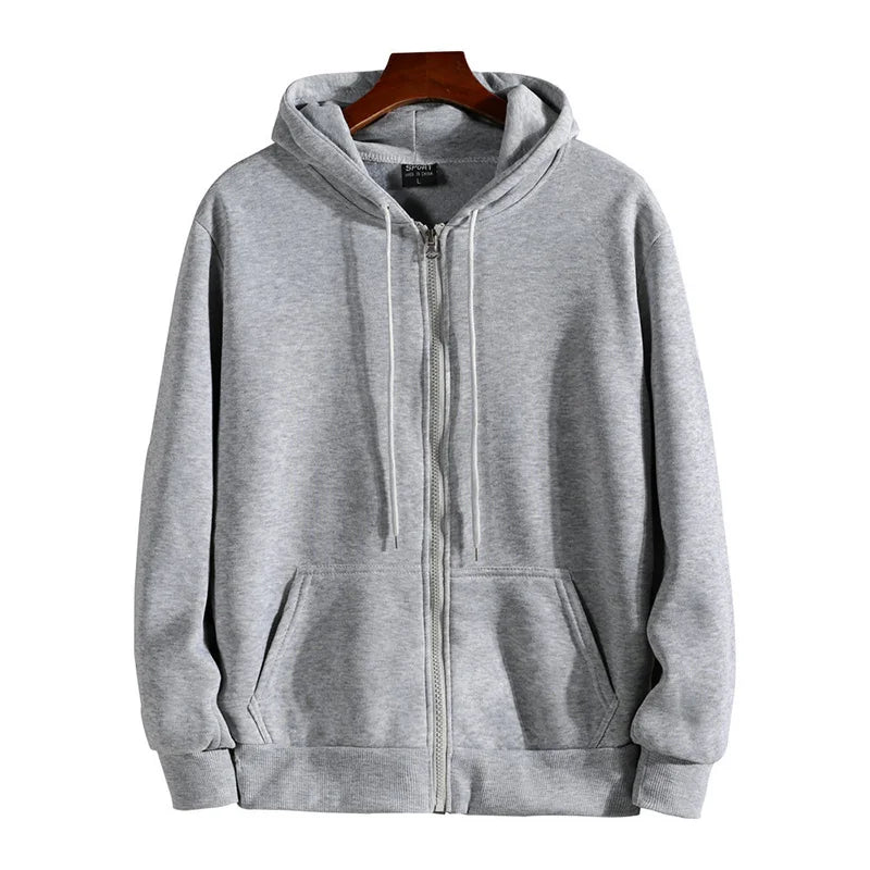 Versatile Zip-Up Hoodie for Modern Men™