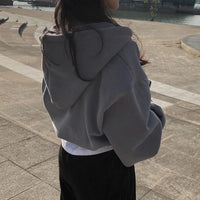 Essential Y2K Oversized Zip Hoodie™