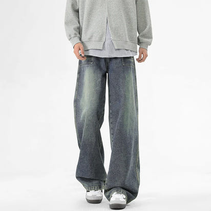 Retro Wash Straight-Leg Denim Jeans™